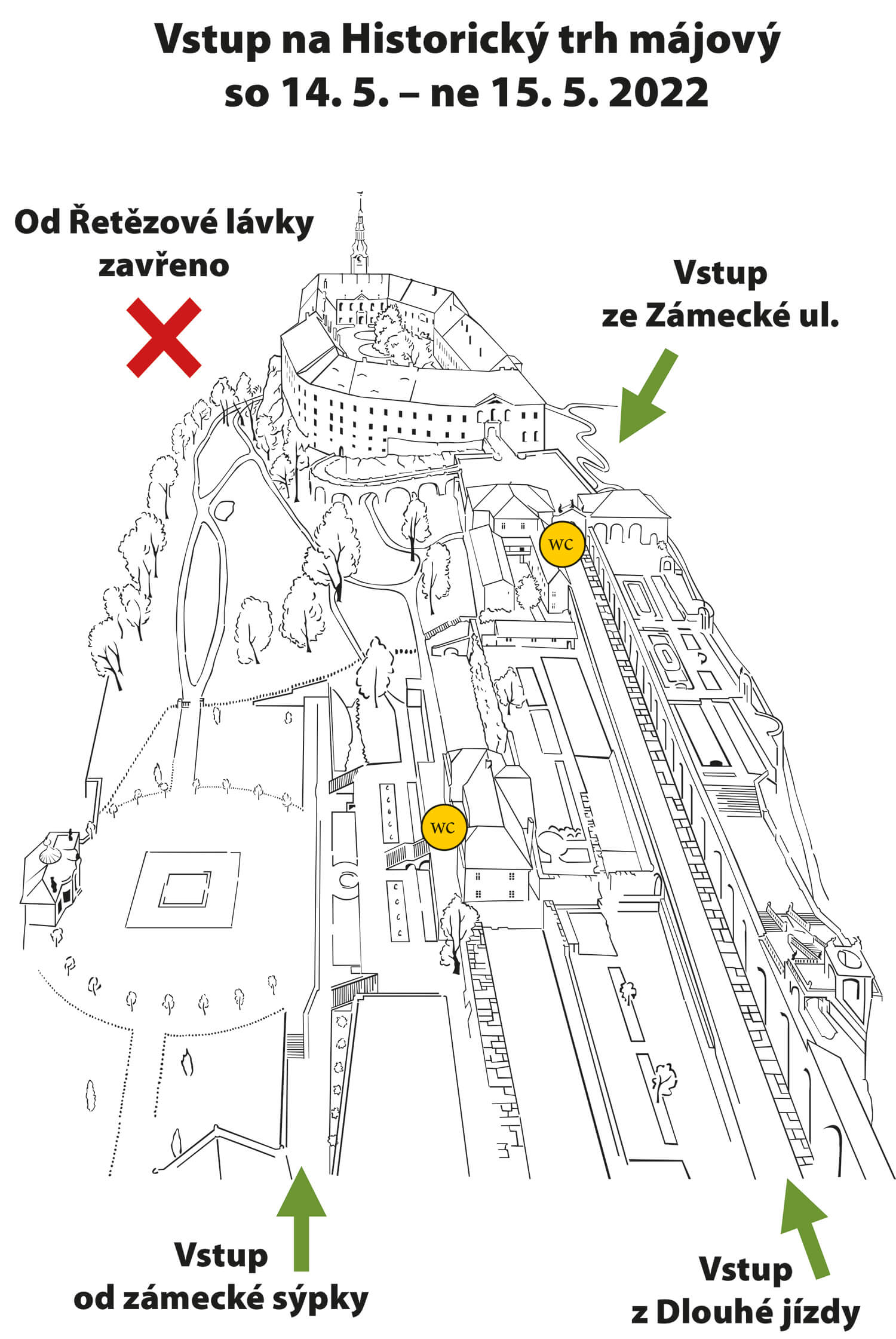 mapa vstupů na historické trhy 2022