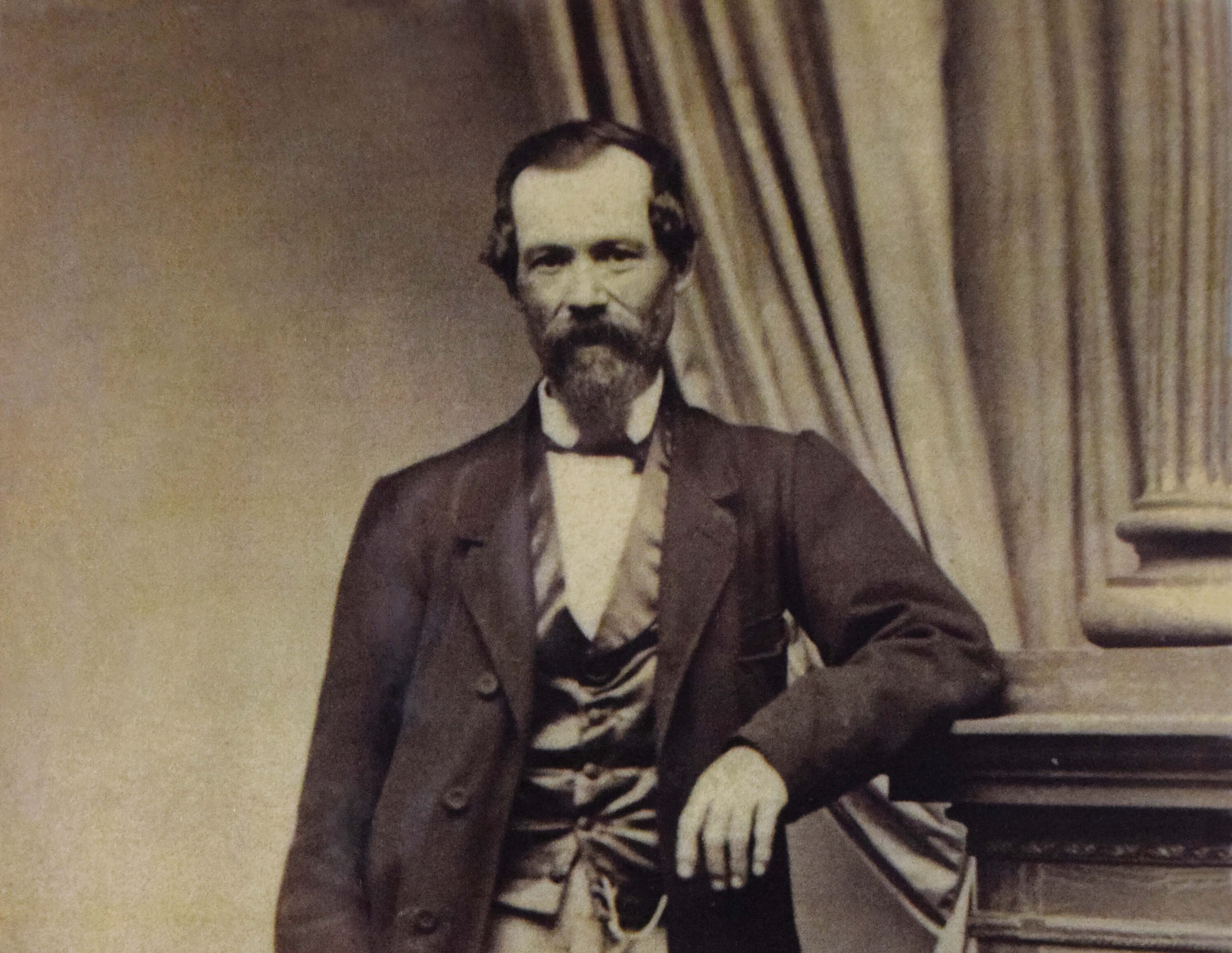 Portrét zámeckého zahradníka Františka Jossta, historická fotografie