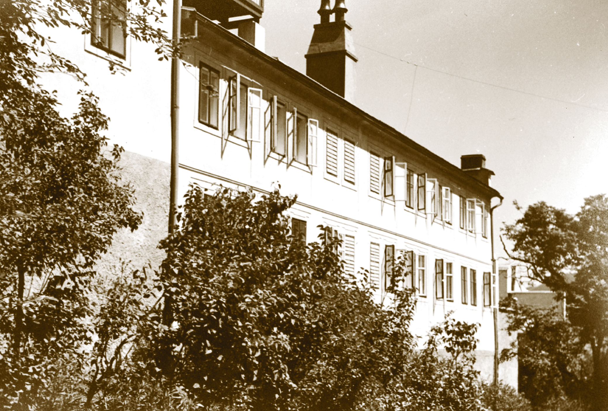 Rodný dům Dr. Miroslava Tyrše, historická fotografie