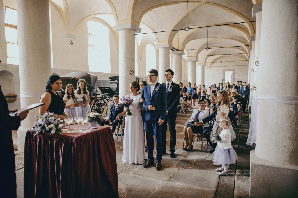 Svatební obřad v Barokní konírně