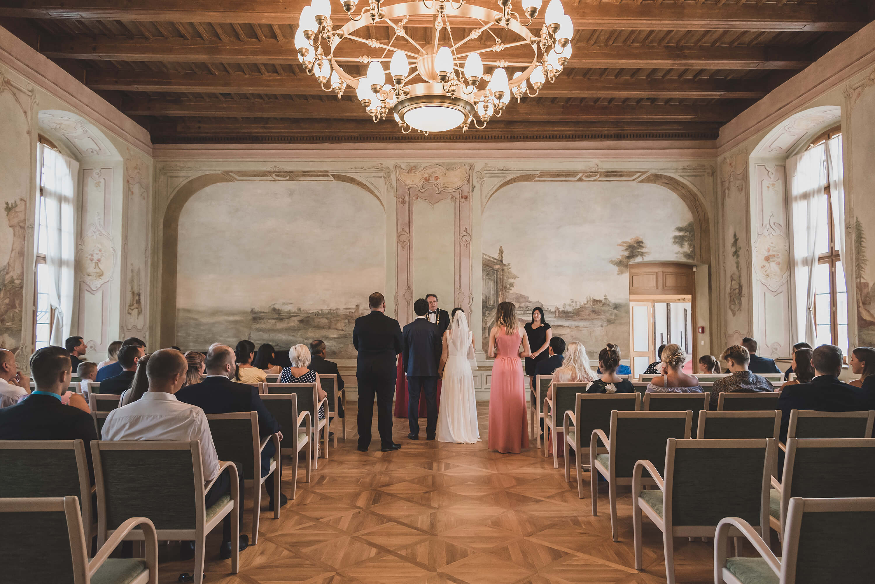 Svatební obřad v Barokním sále